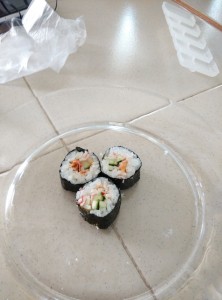 The sushi that made from our members.